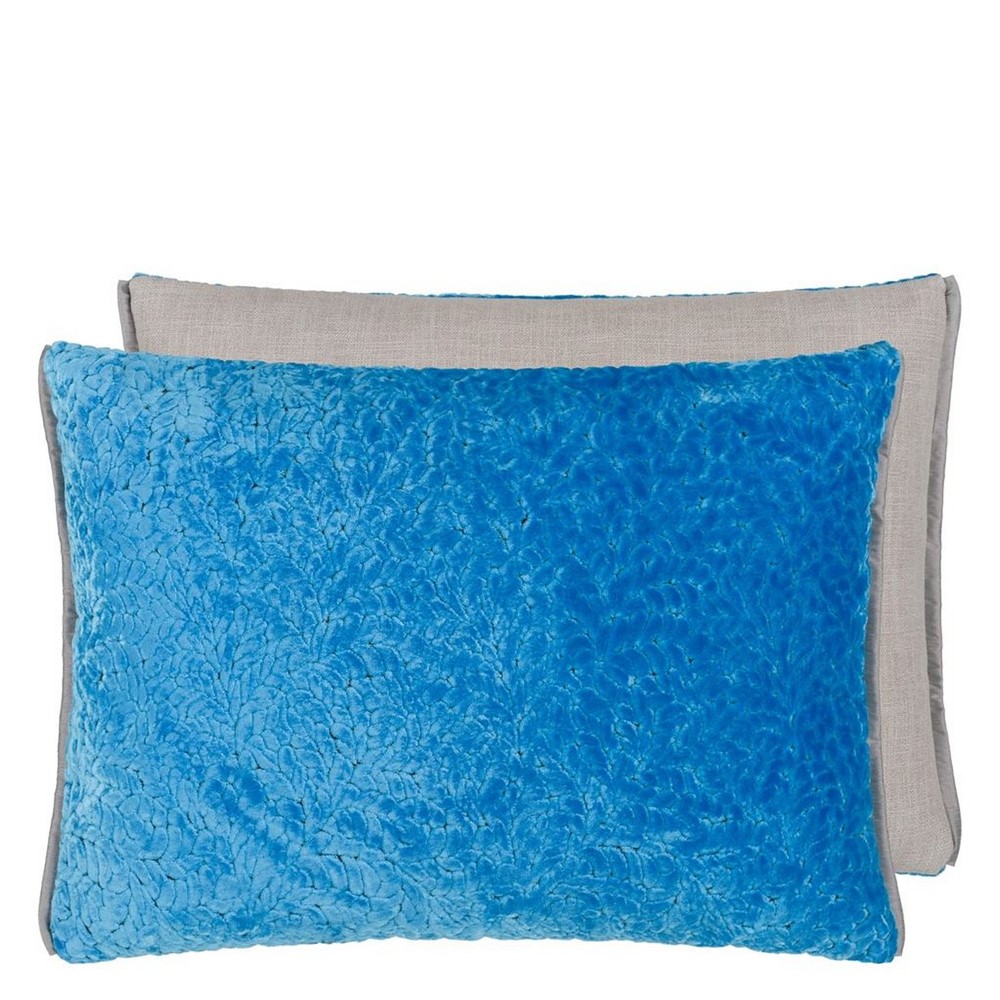 Cartouche Cushion by Designers Guild in Azure Blue